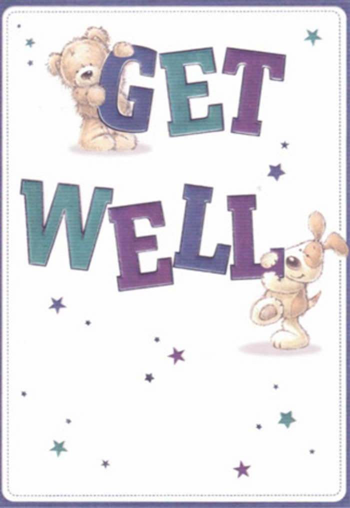 Overflowing with warmth and playful encouragement, this vibrant get well card is a testament to the comforting power of heartfelt gestures so characteristic of Camberley's caring spirit. Set against a clean, inviting background, a huggable teddy bear and an exuberant puppy share a moment of gentle camaraderie, as if delivering kind wishes straight from the hearts of neighbours on France Hill Drive. The typography-a joyful mix of broad indigos and radiant aquas-stands confidently at the centre, their effect as uplifting as the scent of fresh lilies greeting you in our Camberley storefront. Alongside, stylized stars drift as symbols of hope and possibility, much like the shared goodwill that echoes through Camberley's parks on bright afternoons. The card's rich textures-fluffy bear fur and the velvety ears of the puppy-invite touch and evoke the tactile pleasure of cradling a just-delivered bouquet. As an experienced Camberley florist, I recognise the same dedication in each brushstroke as in the careful selection of blooms for someone in need. This card is a celebration of resilience, bringing a touch of lightness and the promise of brighter days with the same sincerity we bring to every delivery across Camberley.